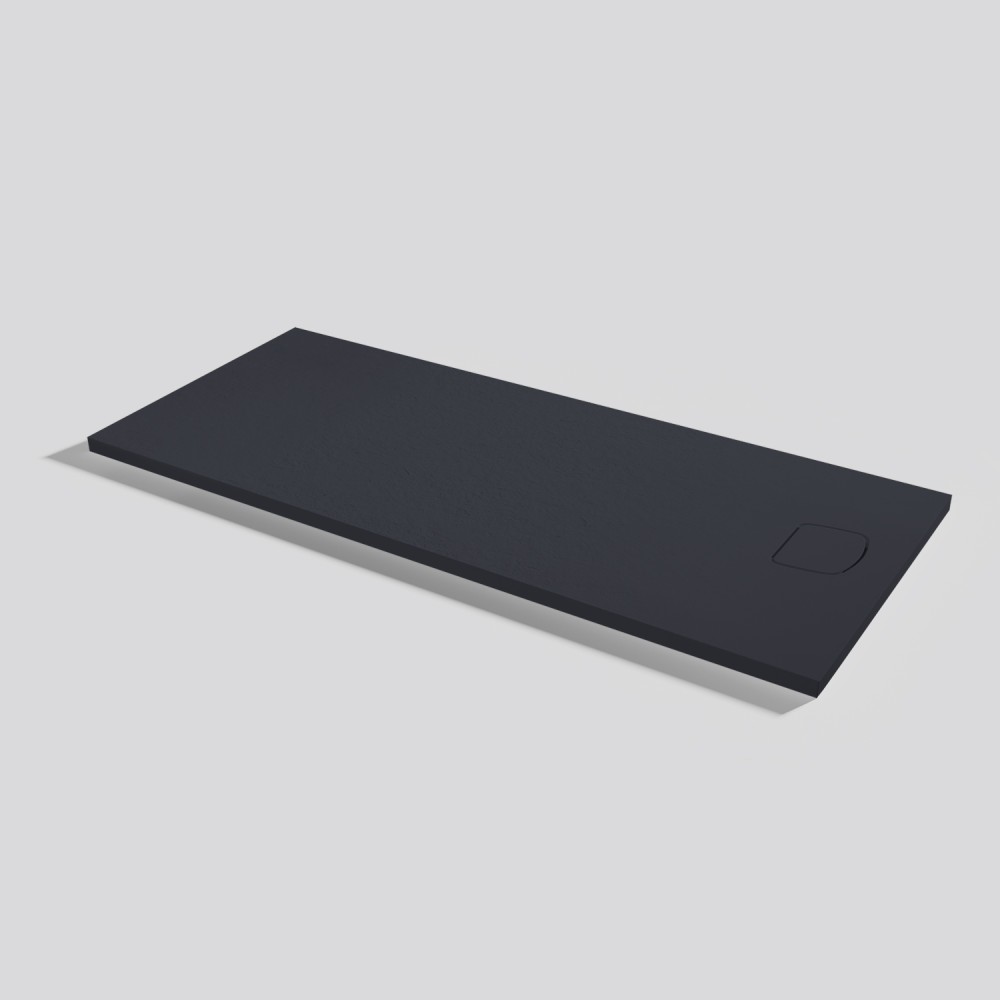 Piatto doccia Areia Slate Evo Negro Rettangolare 160x70