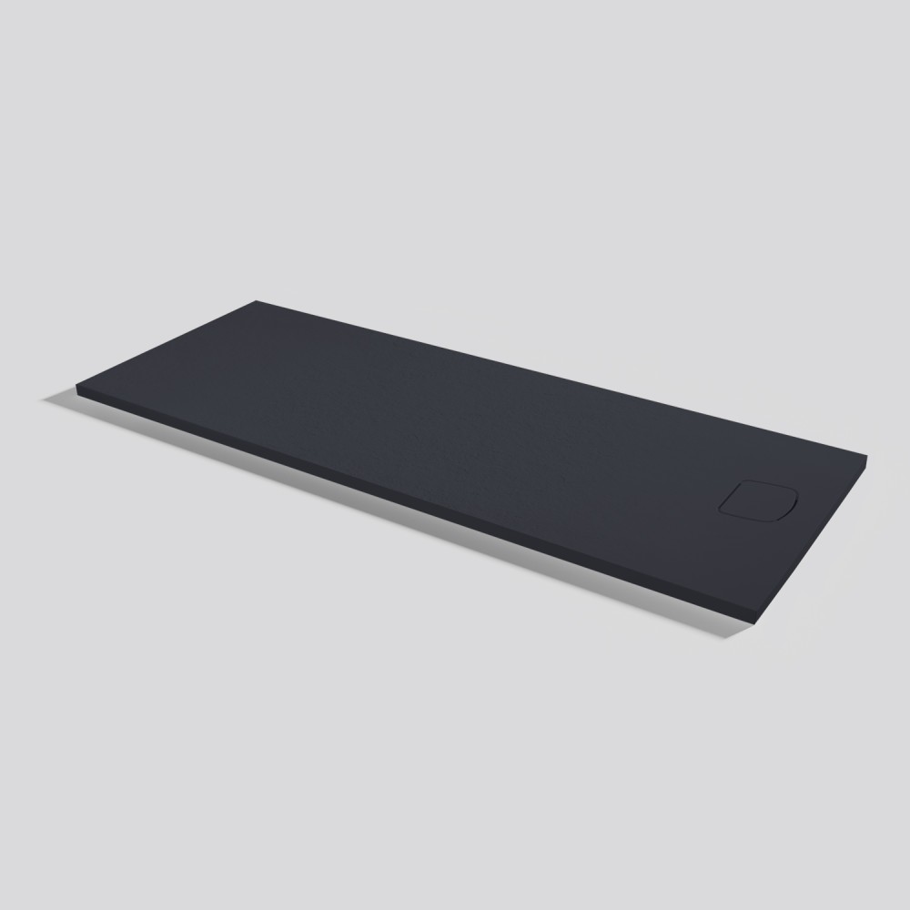 Piatto doccia Areia Slate Evo Negro Rettangolare 180x70