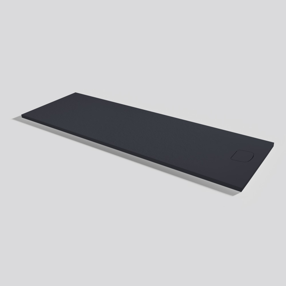 Shower tray Areia Slate Evo Negro Rectangular 200x70