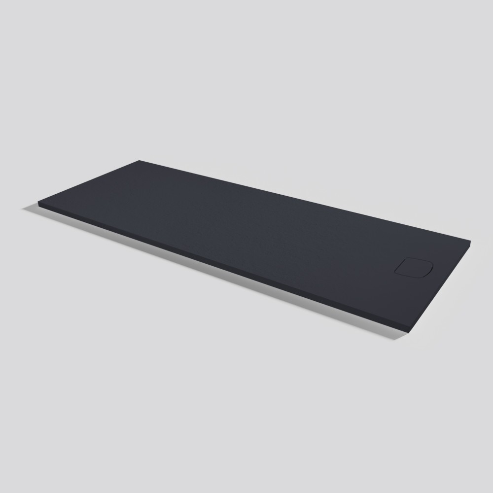 Shower tray Areia Slate Evo Negro Rectangular 200x80