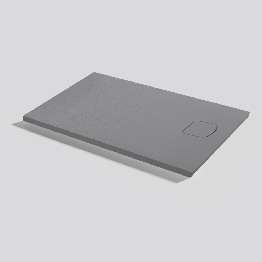 Shower tray Areia Slate Evo Platinum Rectangular 100x70