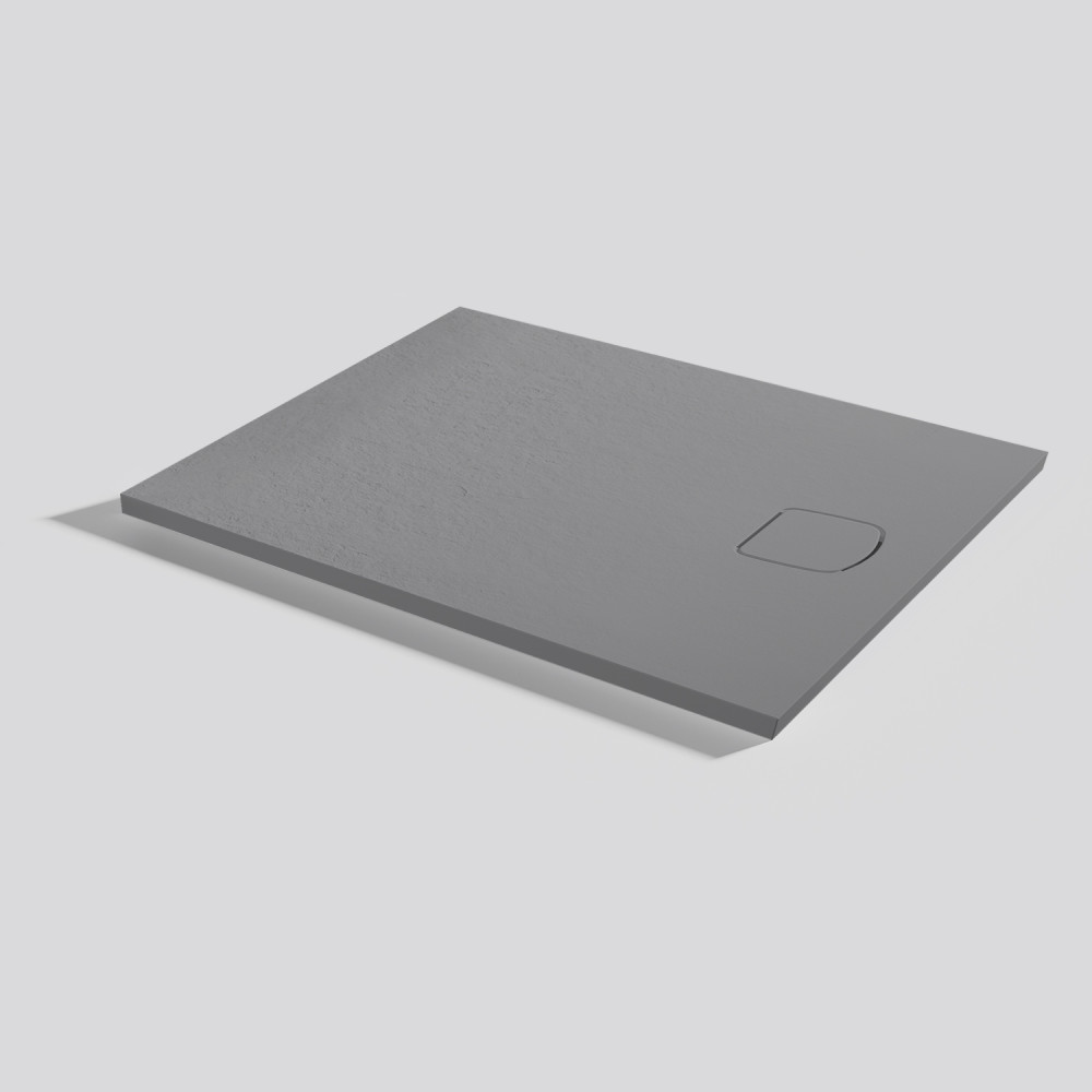 Shower tray Areia Slate Evo Platinum Rectangular 100x80