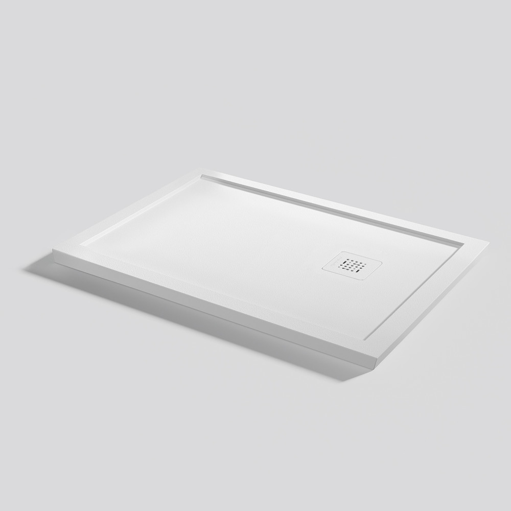 Plato de ducha Arq Zero Blanco Rectangular 100x70