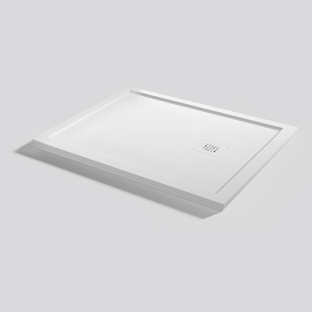 Plato de ducha Arq Zero Blanco Rectangular 100x80
