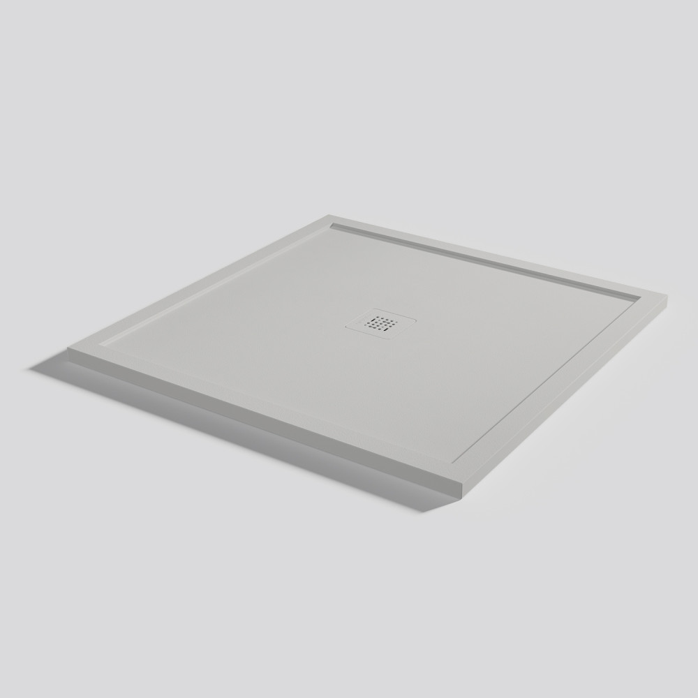 Plato de ducha Arq Zero Marfil Cuadrado 100x100