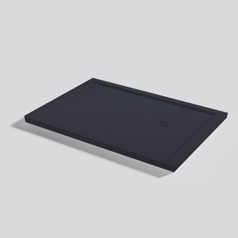 Plato de ducha Arq Zero Negro Rectangular 100x70