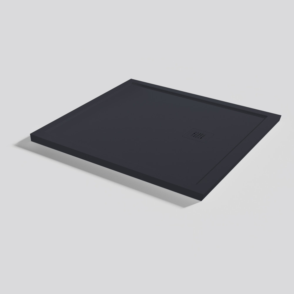 Plato de ducha Arq Zero Negro Rectangular 100x90