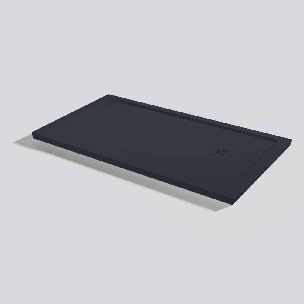 Plato de ducha Arq Zero Negro Rectangular 120x70