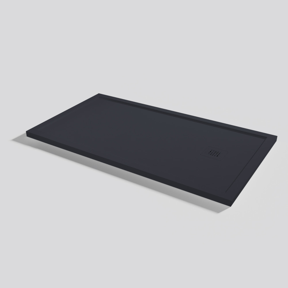 Plato de ducha Arq Zero Negro Rectangular 150x80
