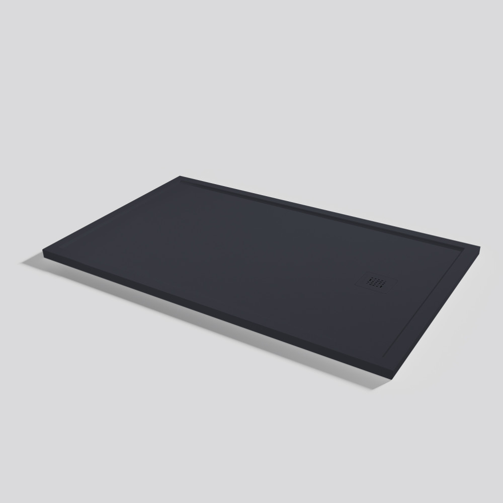 Plato de ducha Arq Zero Negro Rectangular 160x100