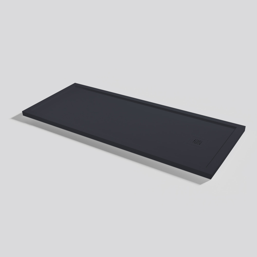 Plato de ducha Arq Zero Negro Rectangular 160x70
