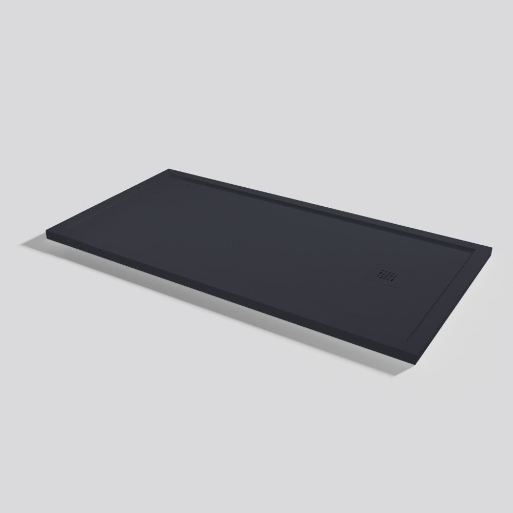 Plato de ducha Arq Zero Negro Rectangular 160x80