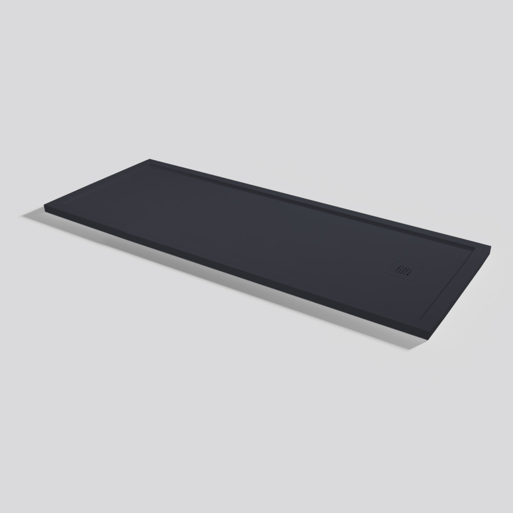 Plato de ducha Arq Zero Negro Rectangular 180x70