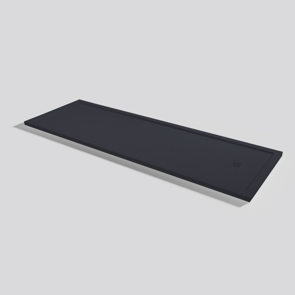 Plato de ducha Arq Zero Negro Rectangular 200x70