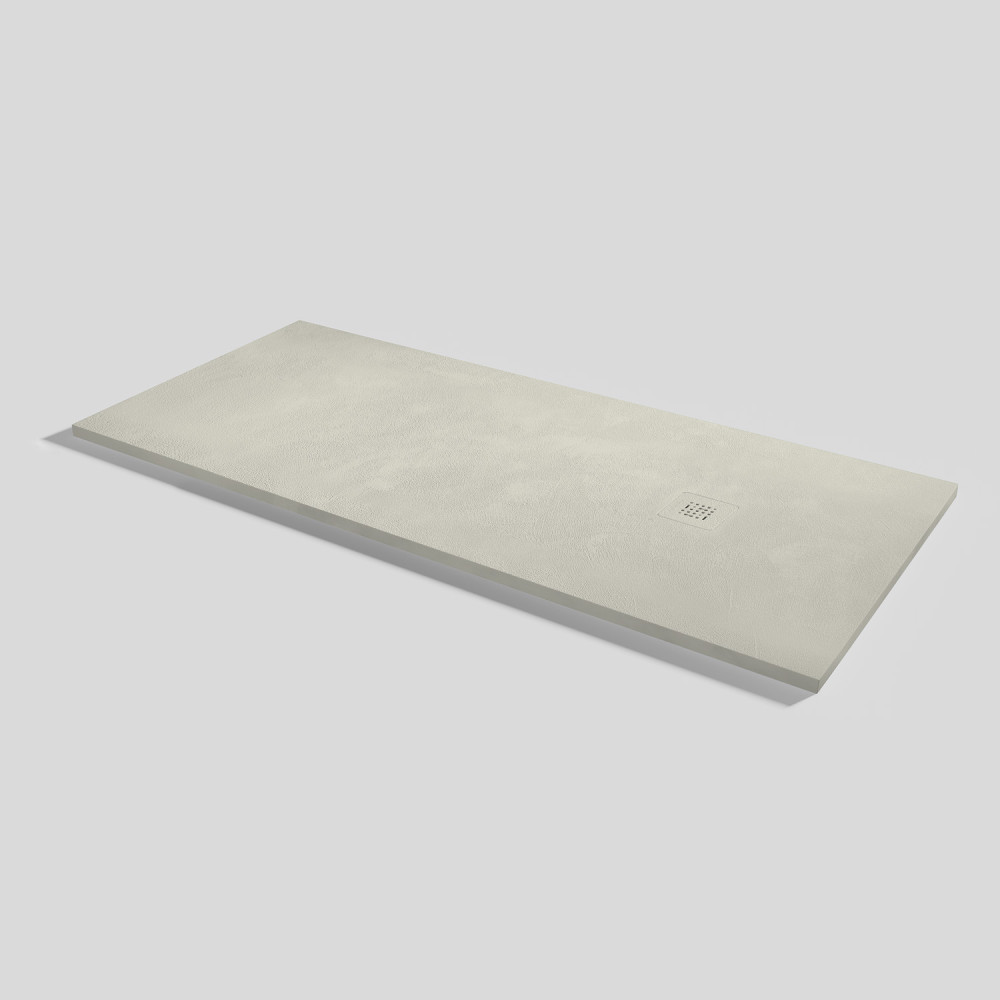 Shower tray Base Beton Beige Rectangular 180x80