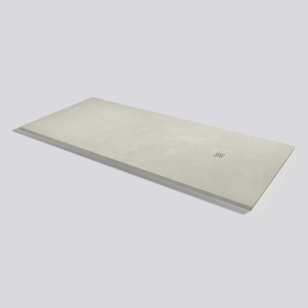 Plato de ducha Base Beton Beige Rectangular 200x90