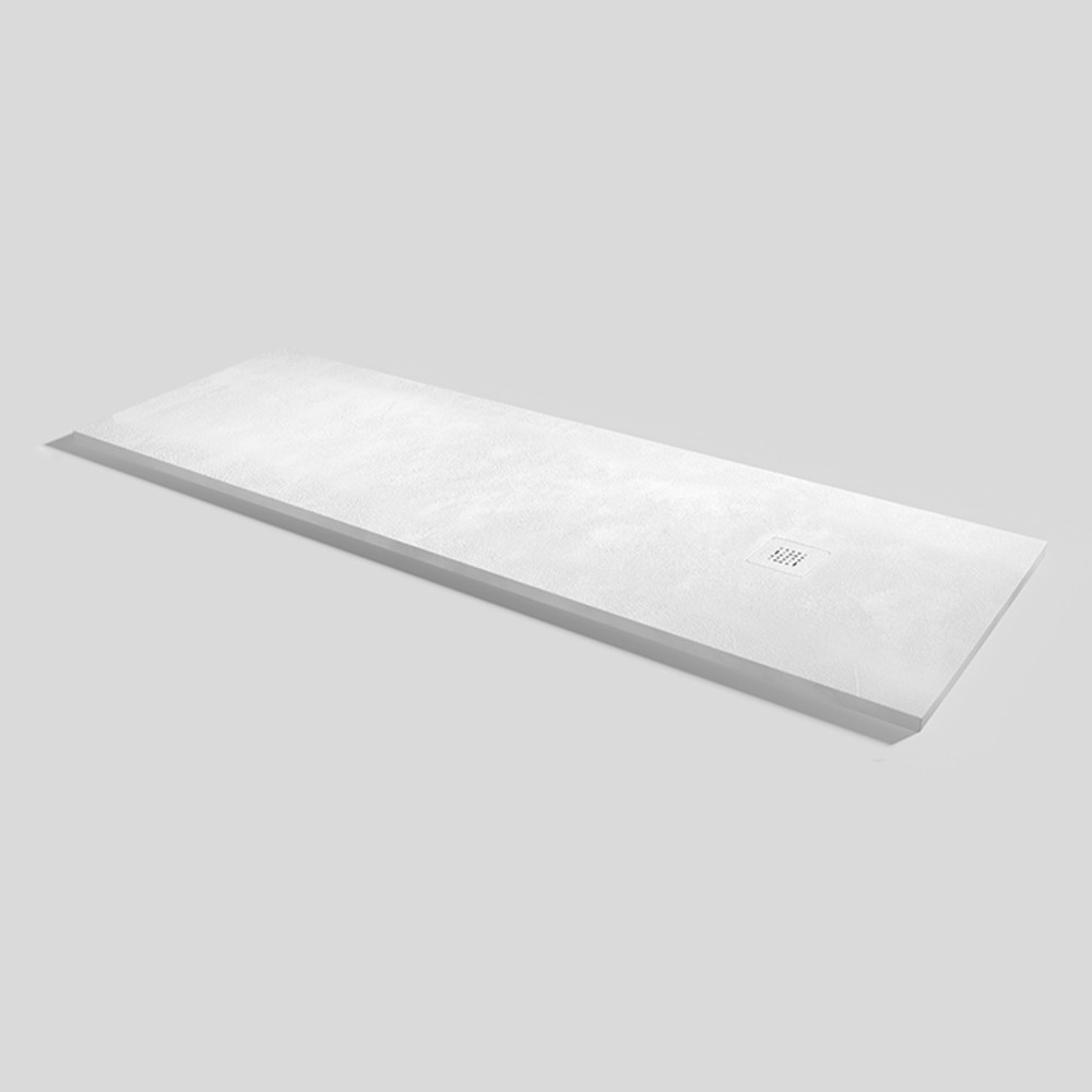 Plato de ducha Base Beton Blanco Rectangular 200x70