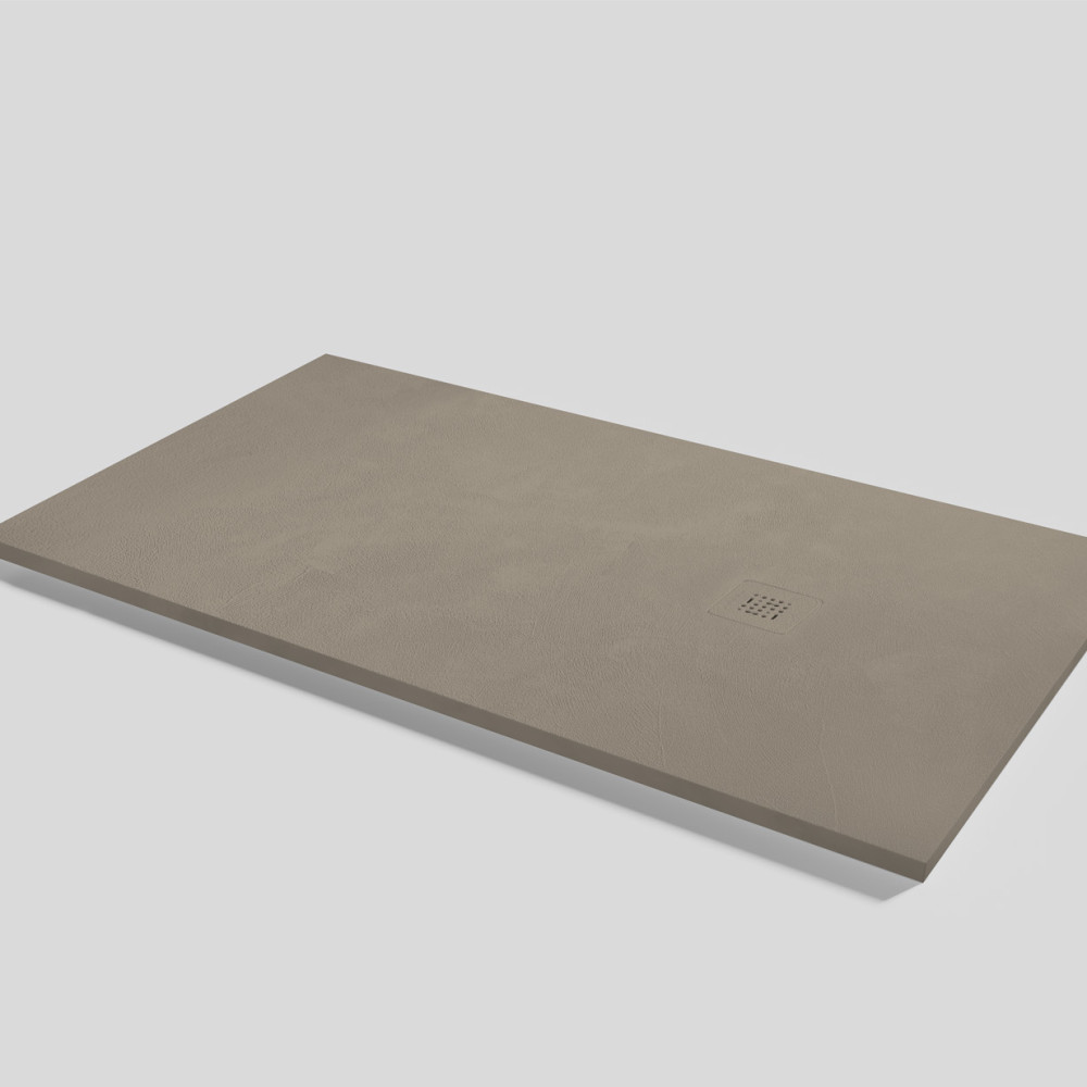 Plato de ducha Base Beton Capuccino Rectangular 160x90