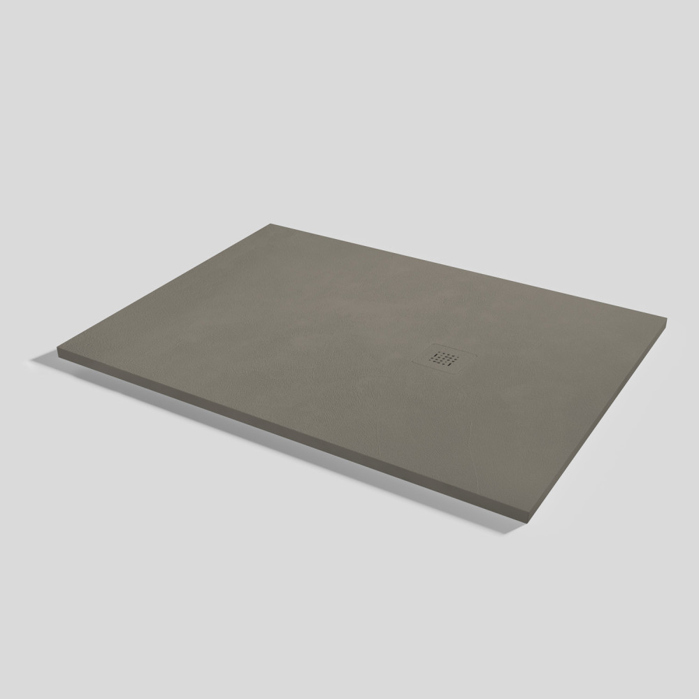 Plato de ducha Base Beton Fango Rectangular 140x100