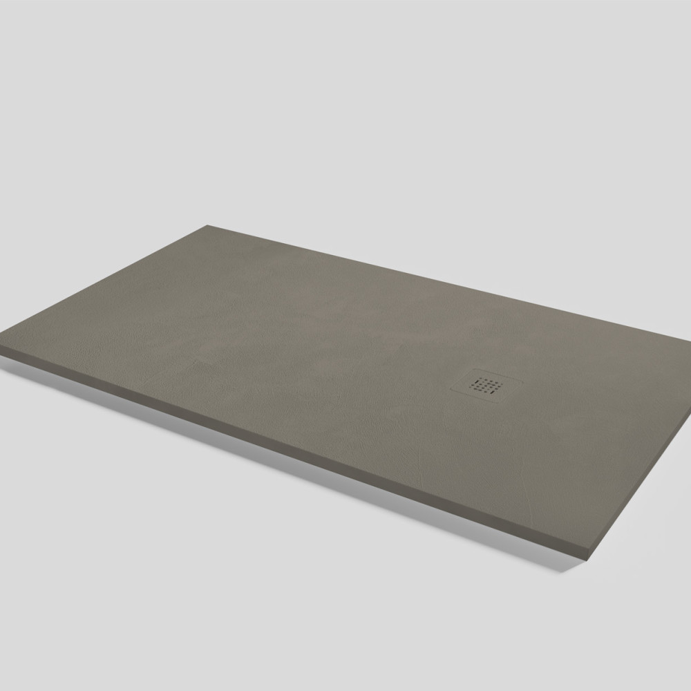 Plato de ducha Base Beton Fango Rectangular 160x90