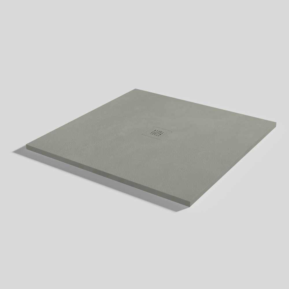 Shower tray Base Beton Grey Square 100x100