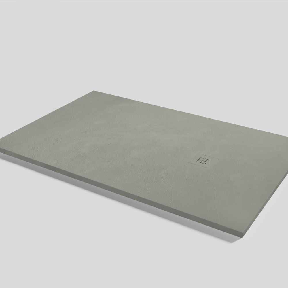 Shower tray Base Beton Grey Rectangular 160x100