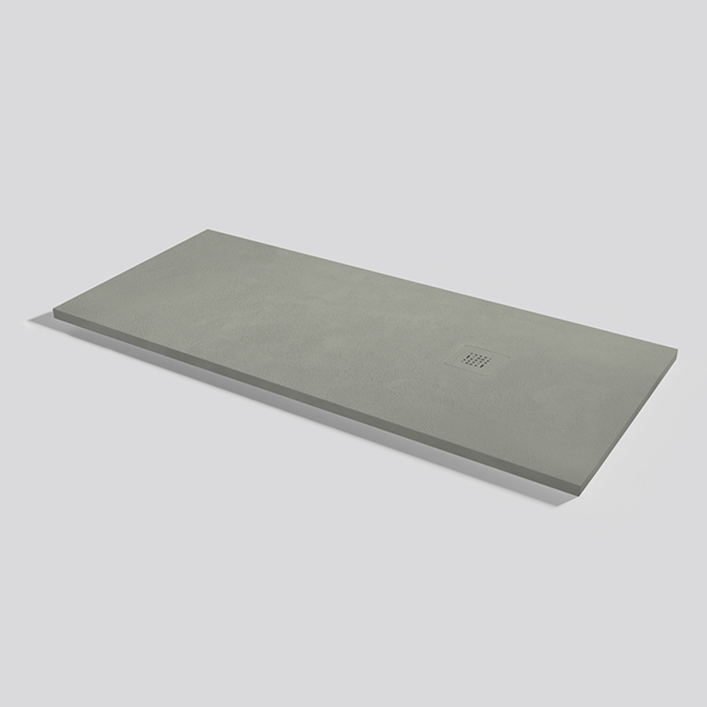 Shower tray Base Beton Grey Rectangular 160x70
