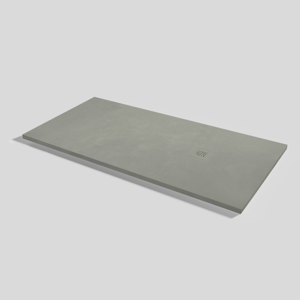 Shower tray Base Beton Grey Rectangular 160x80