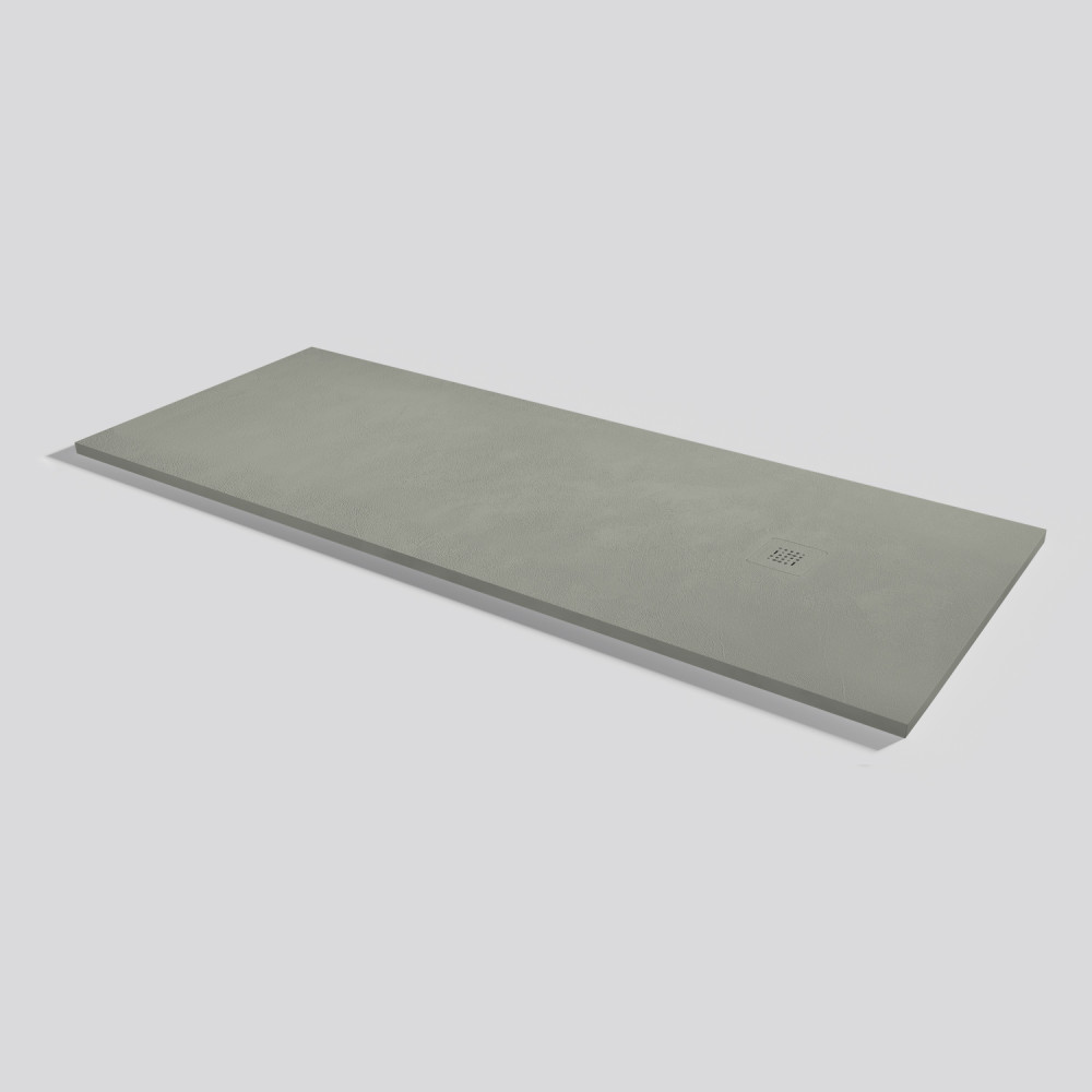 Shower tray Base Beton Grey Rectangular 200x80