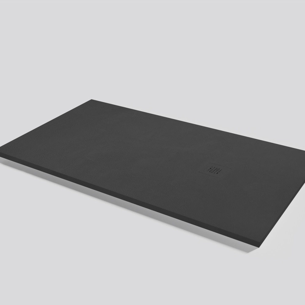 Shower tray Base Beton Ink Rectangular 160x90