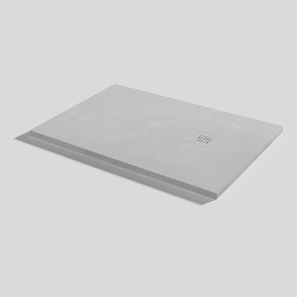 Plato de ducha Base Beton Marfil Rectangular 100x70