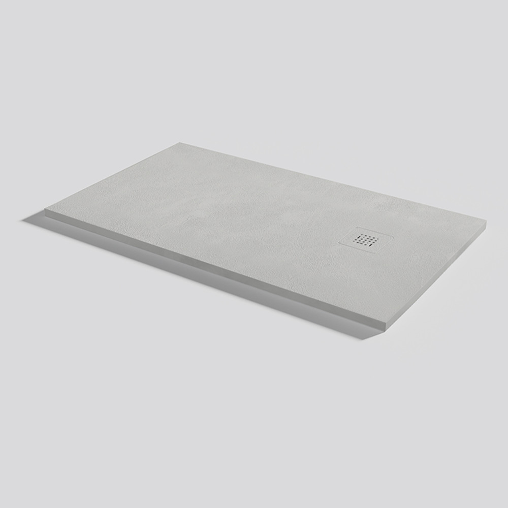 Plato de ducha Base Beton Marfil Rectangular 120x70