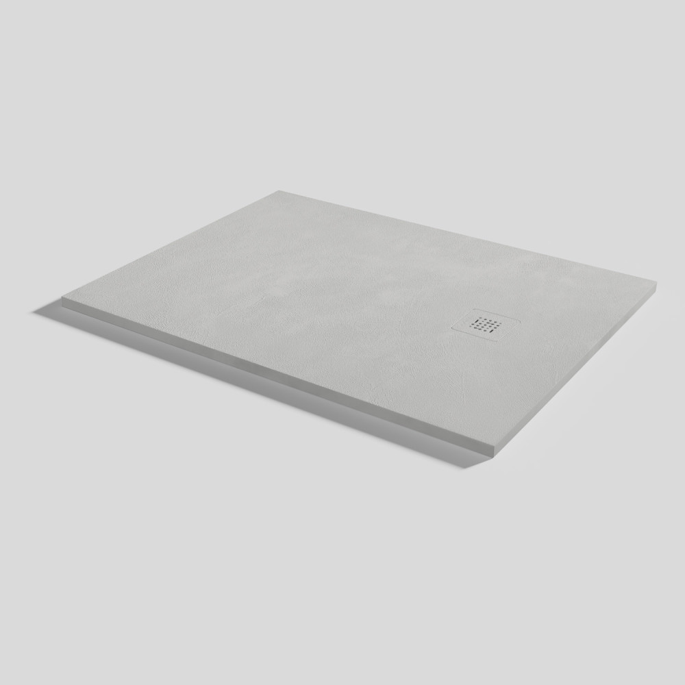 Plato de ducha Base Beton Marfil Rectangular 120x90