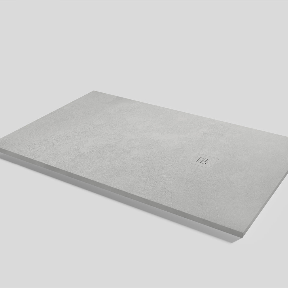 Plato de ducha Base Beton Marfil Rectangular 160x100