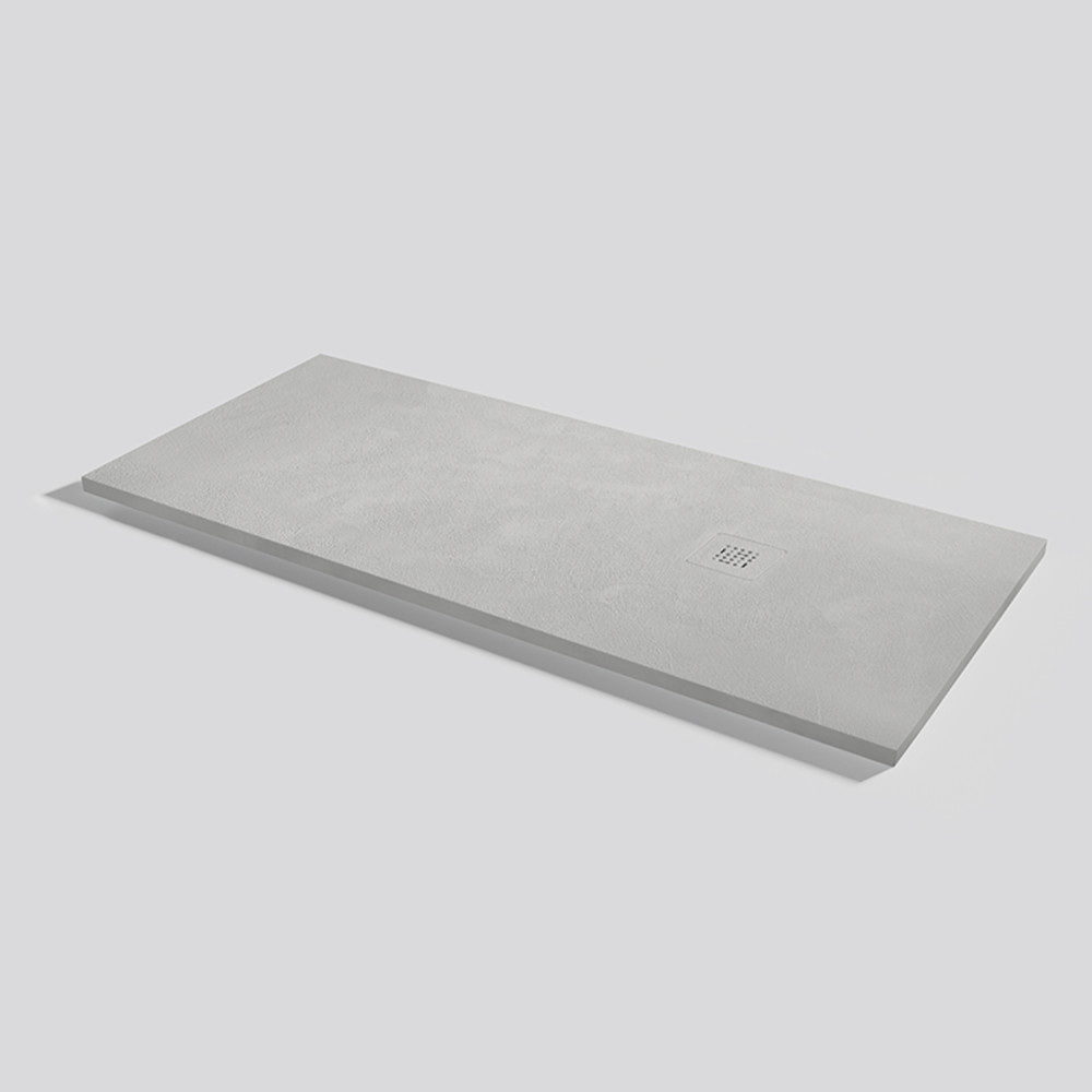 Plato de ducha Base Beton Marfil Rectangular 160x70