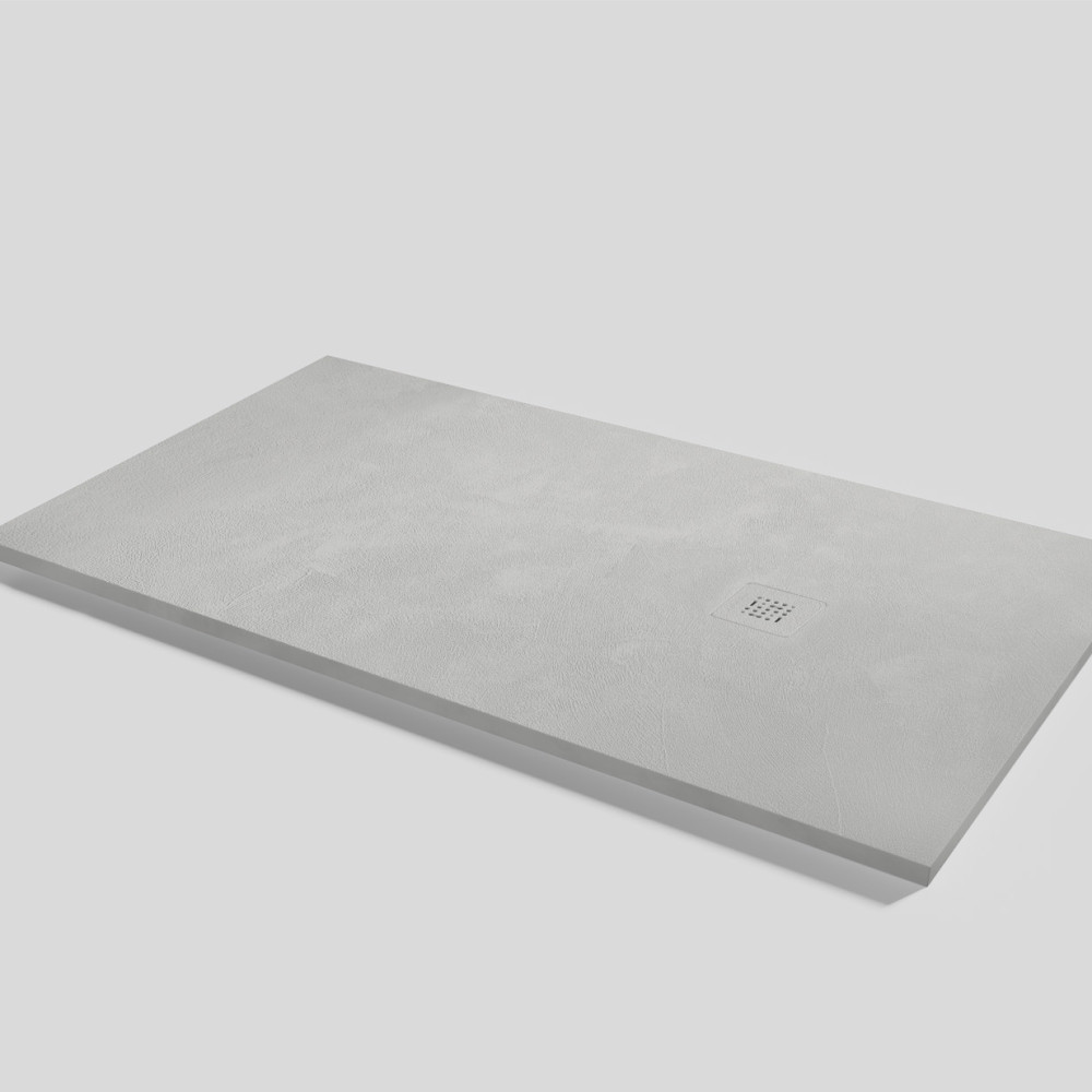 Plato de ducha Base Beton Marfil Rectangular 160x90