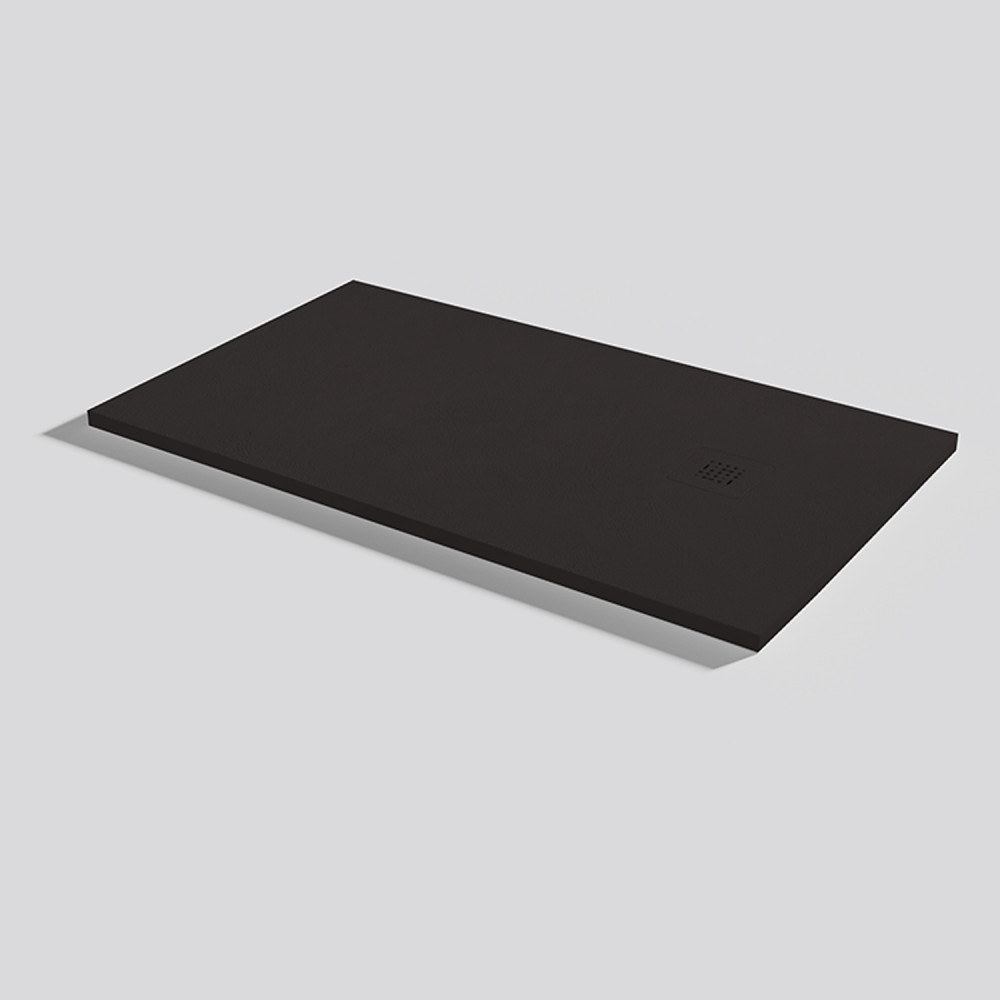 Plato de ducha Base Beton Moka Rectangular 120x70
