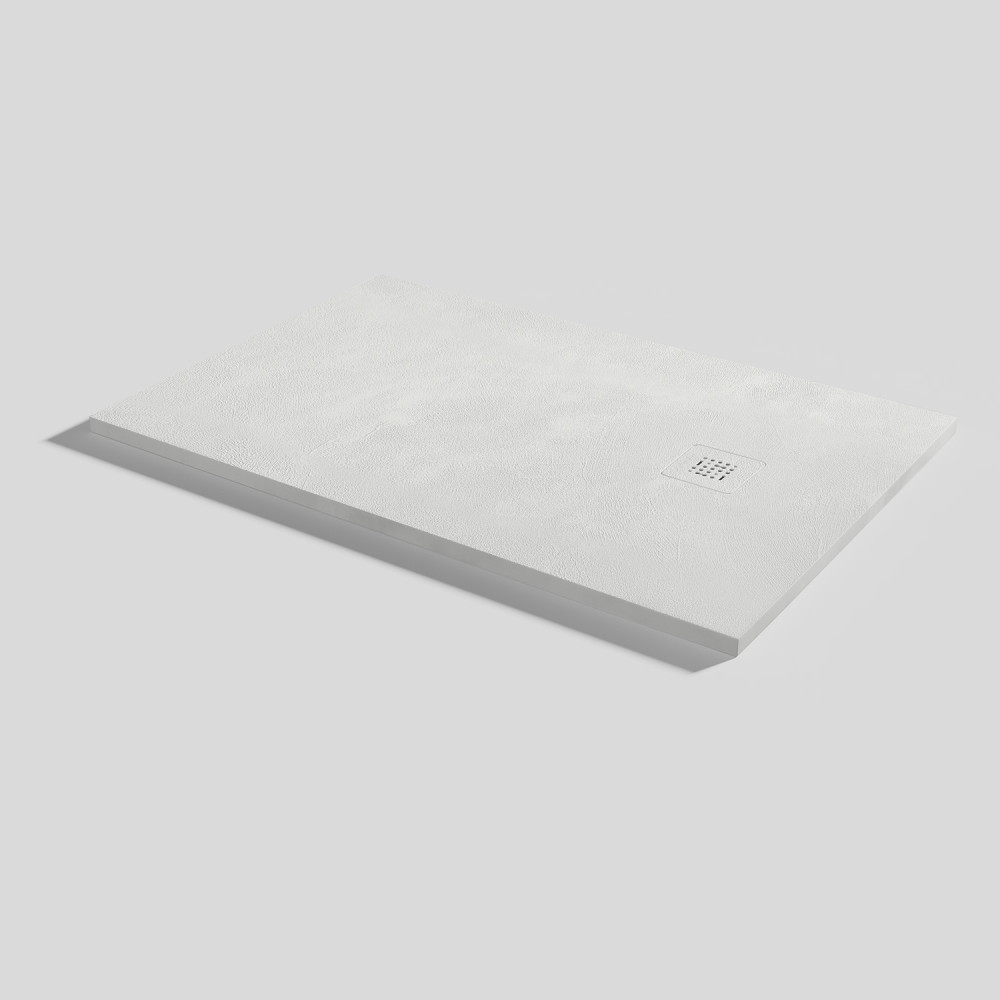 Plato de ducha Base Beton Nacar Rectangular 120x80
