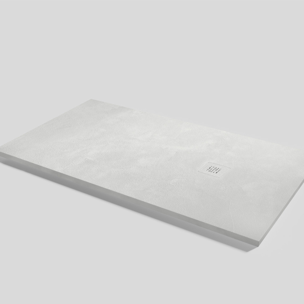 Plato de ducha Base Beton Nacar Rectangular 160x90