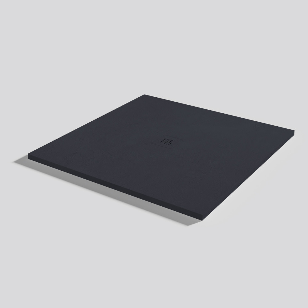 Plato de ducha Base Beton Negro Cuadrado 100x100