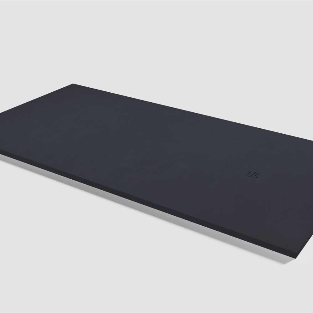 Plato de ducha Base Beton Negro Rectangular 200x100