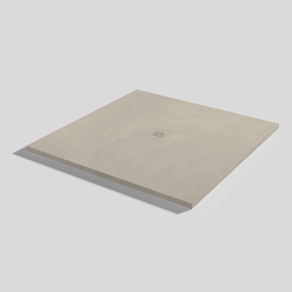 Shower tray Base Beton Sand Square 100x100
