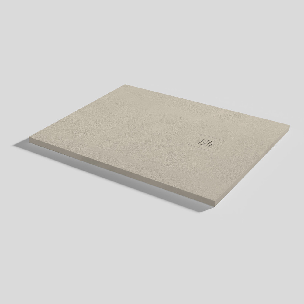 Shower tray Base Beton Sand Rectangular 100x80