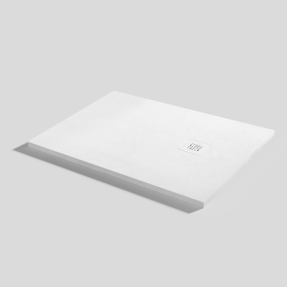 Plato de ducha Base Nude Blanco Rectangular 100x80