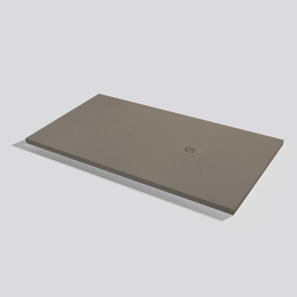 Plato de ducha Base Nude Fango Rectangular 140x80