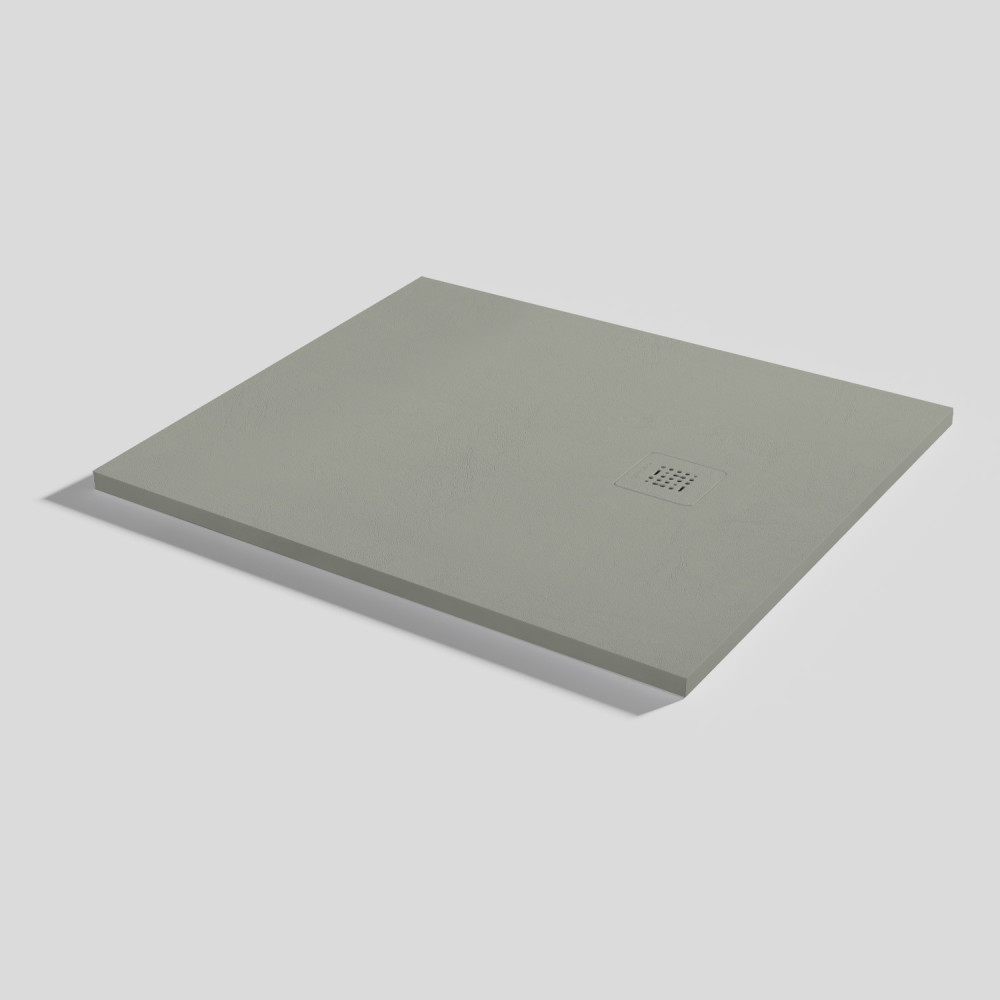 Shower tray Base Nude Grey Rectangular 100x90