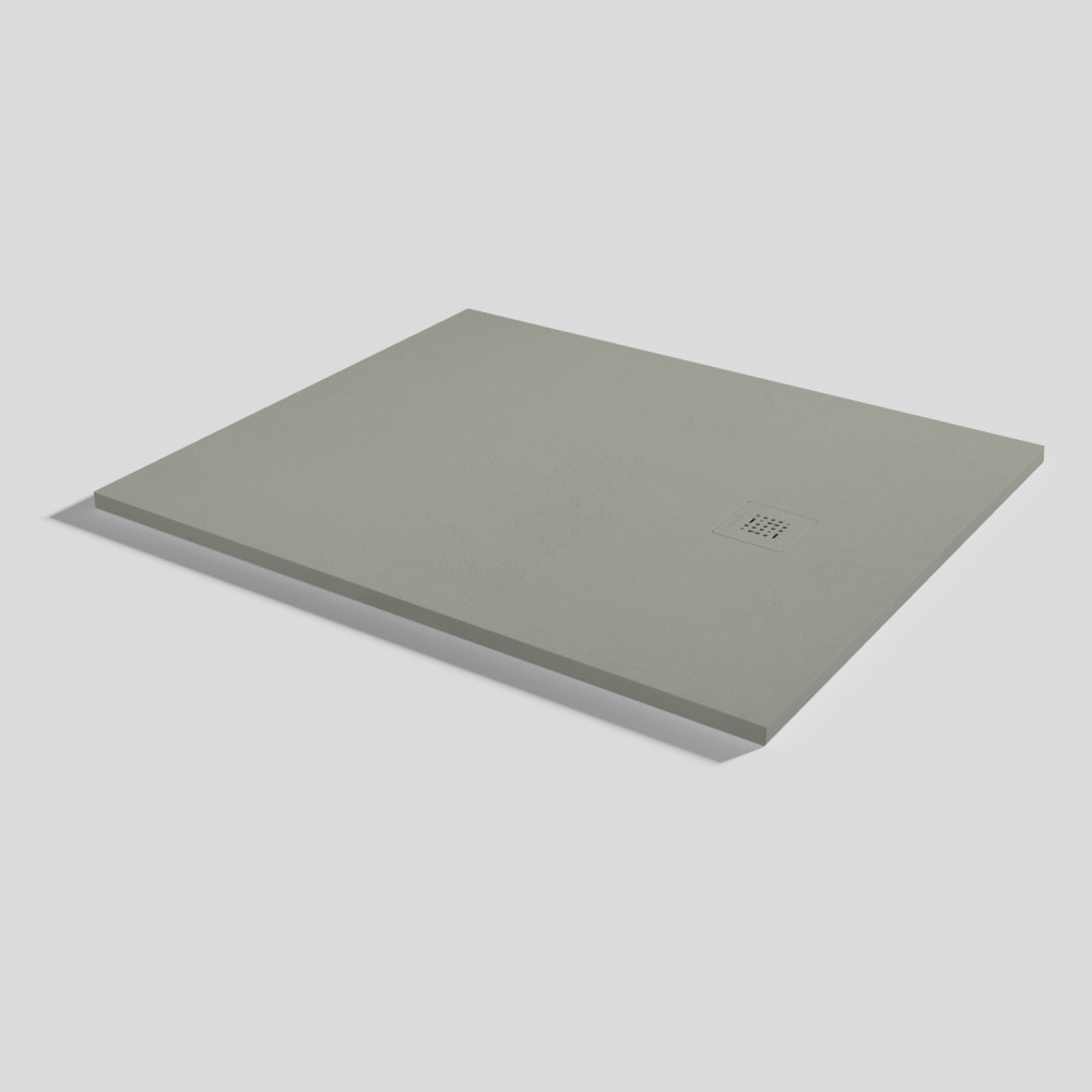 Shower tray Base Nude Grey Rectangular 120x100