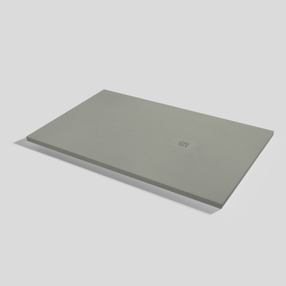 Shower tray Base Nude Grey Rectangular 140x90