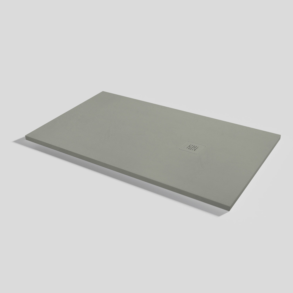 Shower tray Base Nude Grey Rectangular 150x90