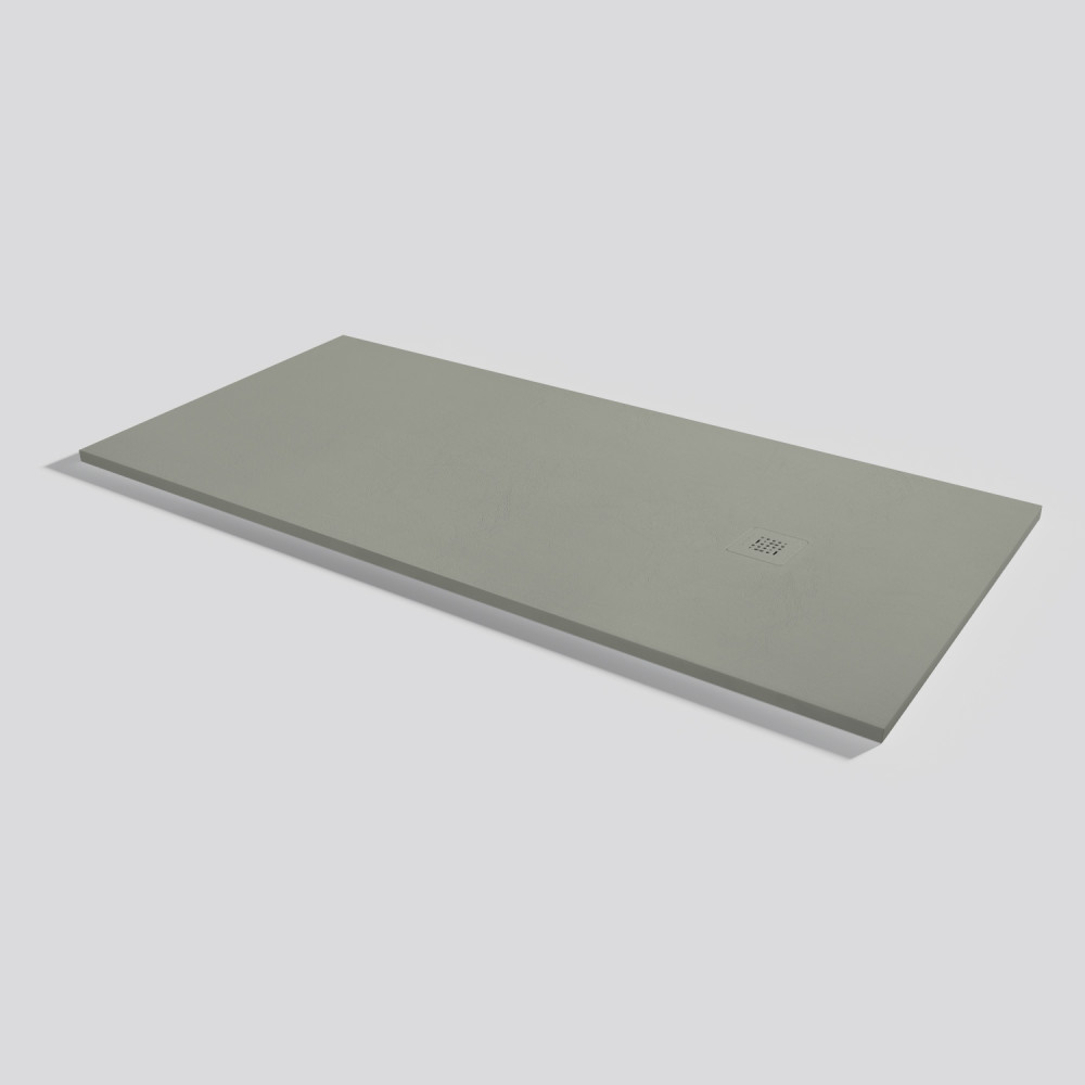 Shower tray Base Nude Grey Rectangular 190x90
